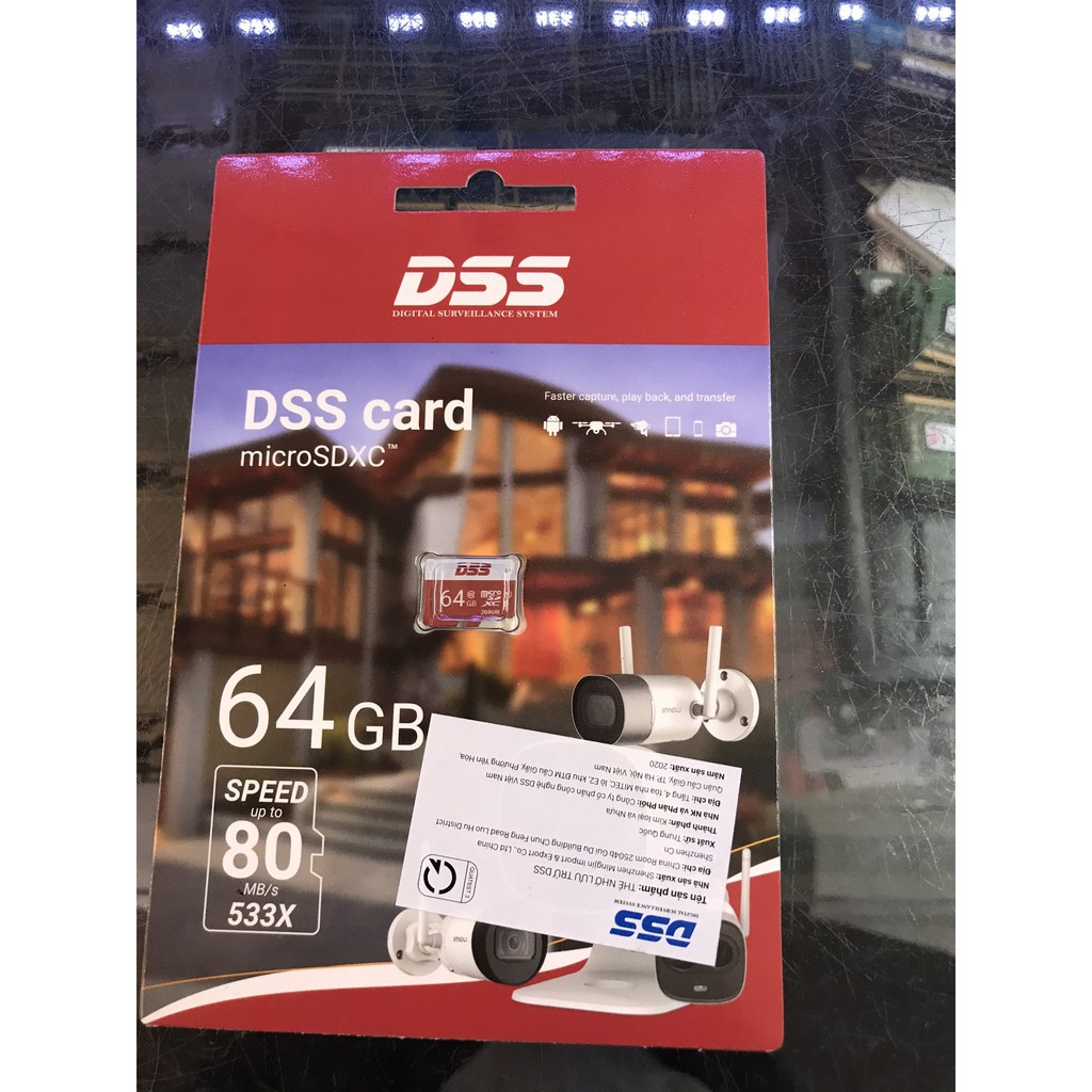 Thẻ nhớ 64gb Chính Hãng Thẻ nhớ  DSS chuyên dùng cho Camera, Máy ảnh, Điện thoai, Máy tính bảng - Bảo Hành 24 Tháng