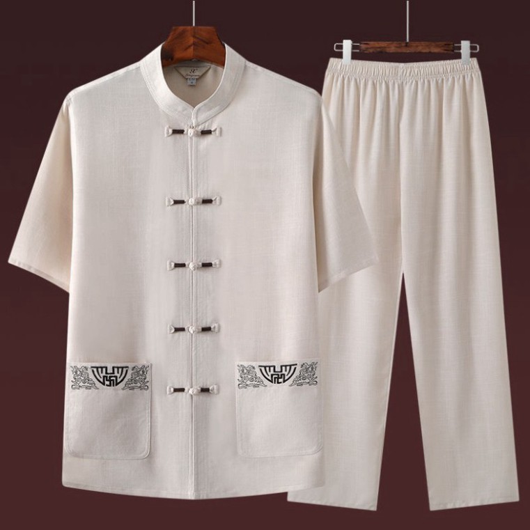 [Hàng Mới Hot Sale] SET BỘ Nam Cộc Tay Cổ Tàu, Chất Đũi Thái, Form Chuẩn, THOÁNG MÁT, không bai xù | BigBuy360 - bigbuy360.vn