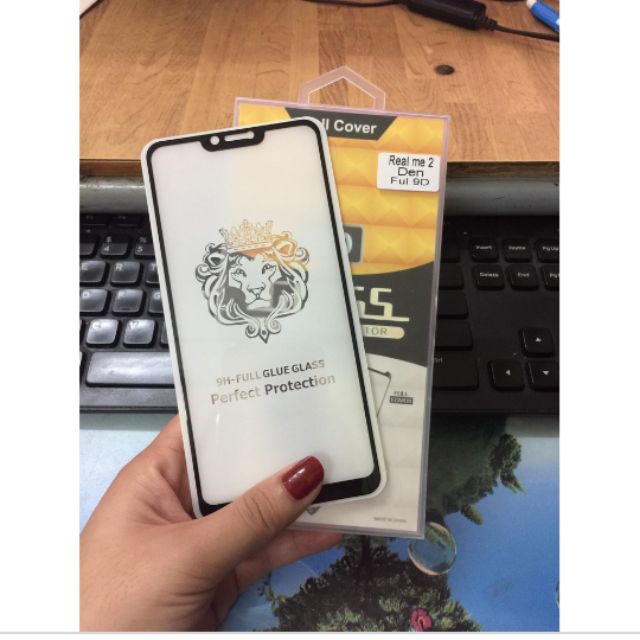 Kính full keo 5D Oppo Realme 2