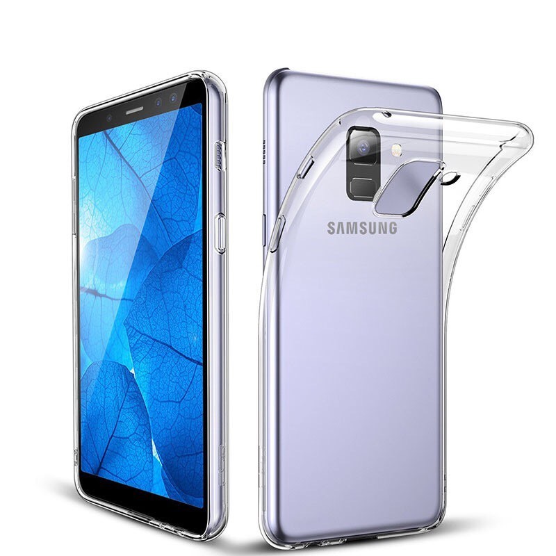 Ốp Samsung A6+ 2018 dẻo trong suốt (Loại đẹp)