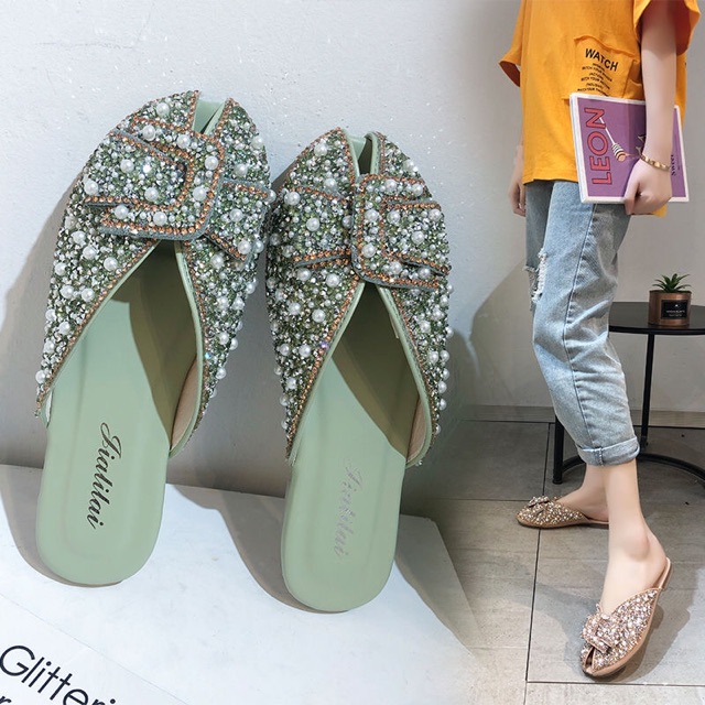 (ORDER) dép sục hở miệng đính đá- Có ảnh thật | BigBuy360 - bigbuy360.vn