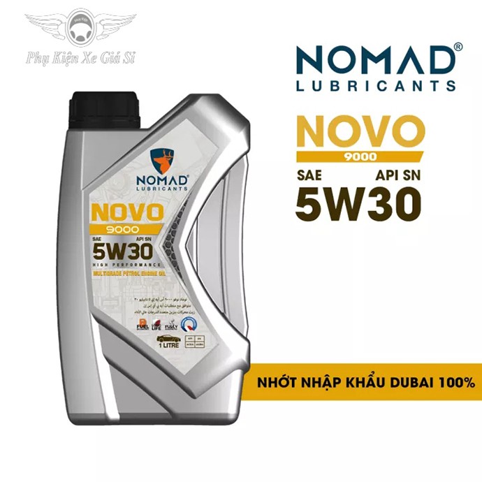 Nhớt Xe Máy Tổng Hợp Toàn Phần Cho Xe Tay Ga NOMAD 1L JASO MB - API SN - SAE 5W30 NK DUBAI MS3746