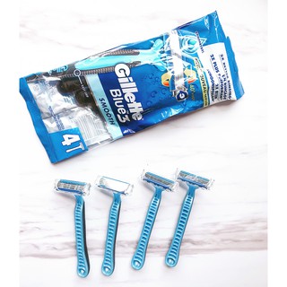Set 4 chiếc Dao cạo râu Gillette Blue 3 Smooth