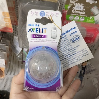 Set 2 Núm ty Avent Natural cho bé từ 0-3m+