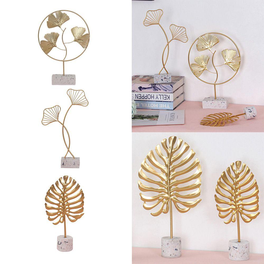 Yola Gingko Phụ Kiện Sắt Điêu Khắc Thủ Công Để Bàn Trang Trí Phong Cách Vintage