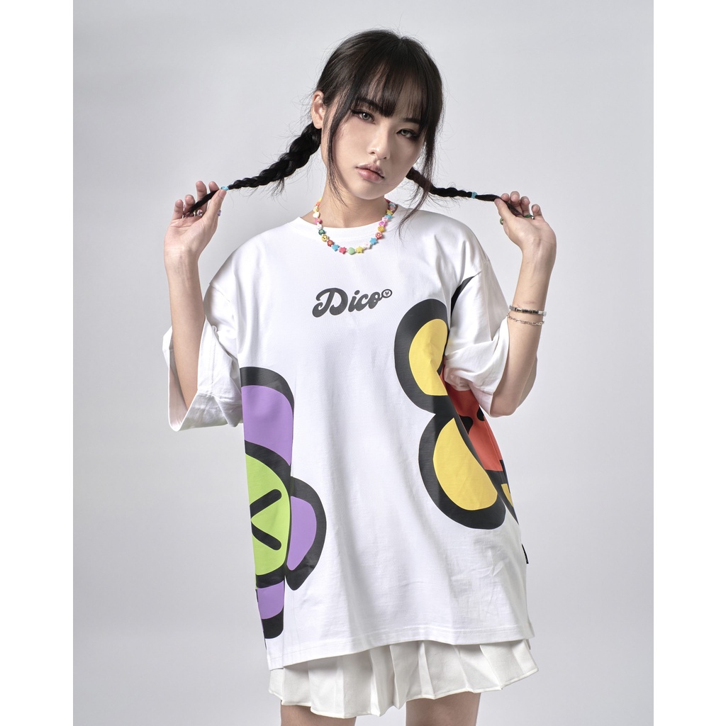 Áo Thun DirtyCoins Twin Flowers T-shirt - White