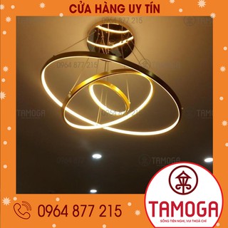 Đèn trần phòng khách 3 vòng trang trí phòng ngủ TAMOGA DCH 90061
