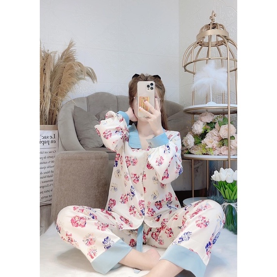 Đồ bộ pijama TNQD hoa lụa Latin | BigBuy360 - bigbuy360.vn