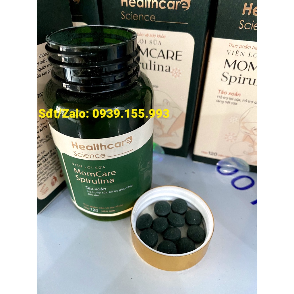 Viên lợi sữa - Dr. Celine Momcare Spirulina 120 viên