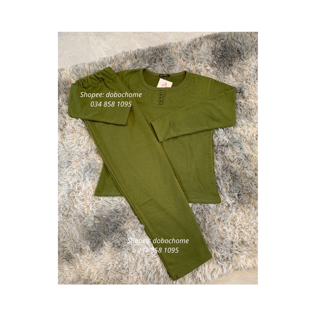 Đồ Bộ Tuổi Trung Niên Thu Đông Cho Phụ Nữ Trung Niên