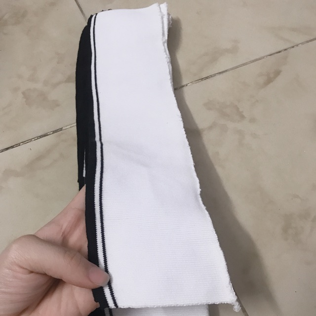 Bo cổ làm áo thun bán 1 cái rộng 8-9cm dài 37-38cm