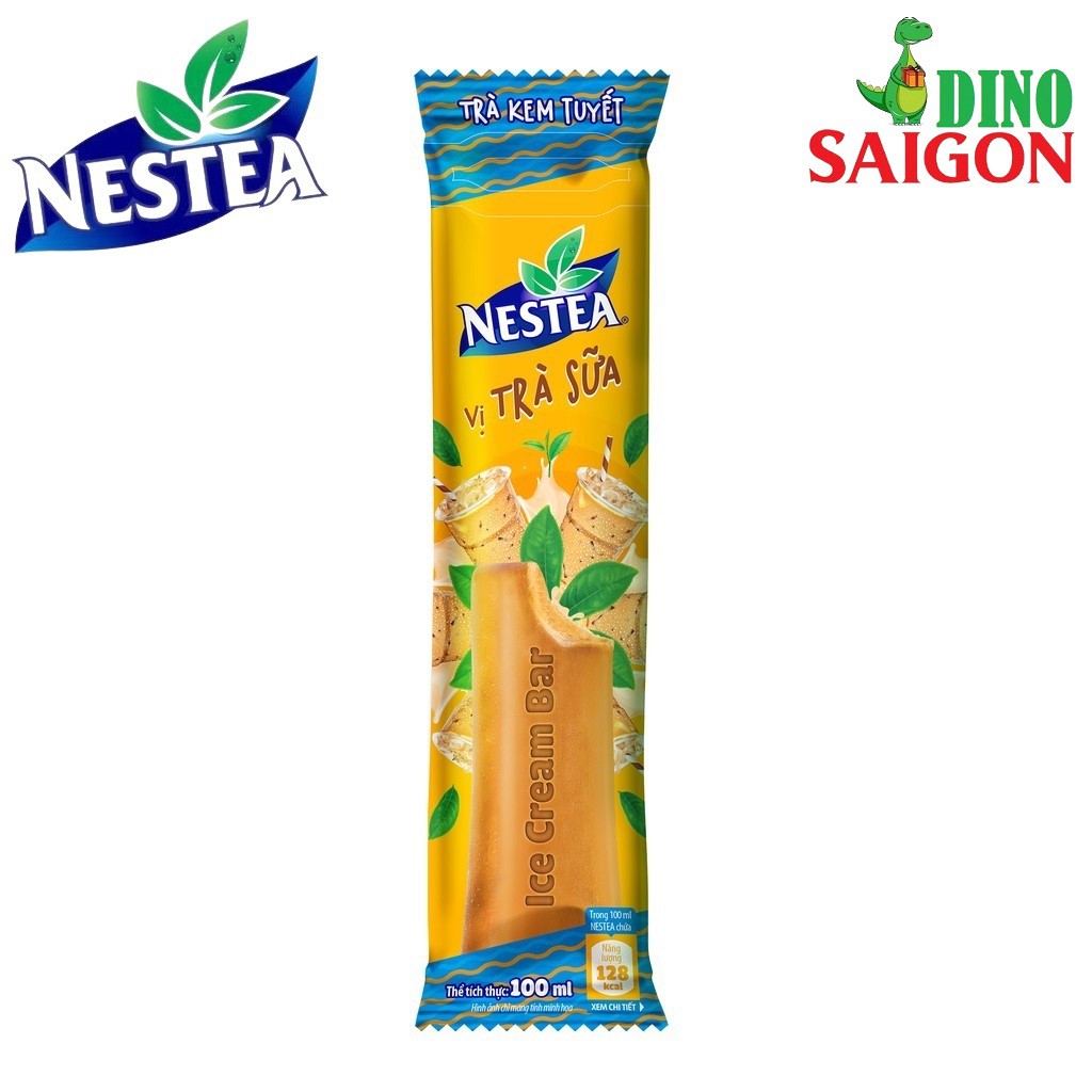 Trà Kem Tuyết Nestea Các Vị Trà sữa, Atiso đỏ, Trà chanh và Xoài đào (6 thanh/hộp)