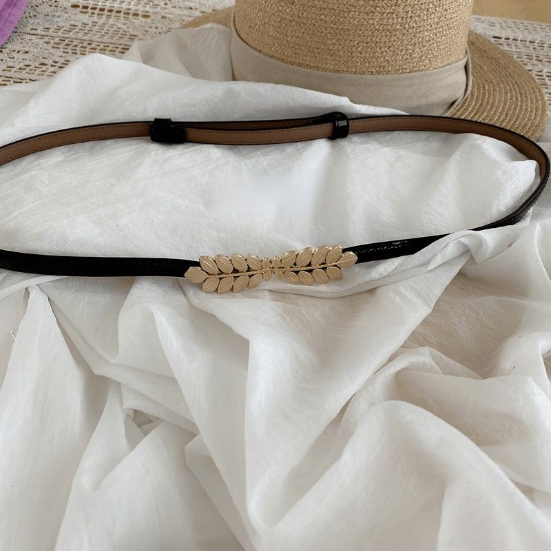 Thắt Lưng Mỏng Ôm Eo Họa Tiết Lá Thời Trang Hàn Quốc 19584