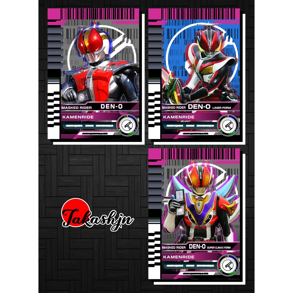 [Độc Quyền Phản Quang 7 Màu] Thẻ Bài (Card) Kamen Rider Den-O