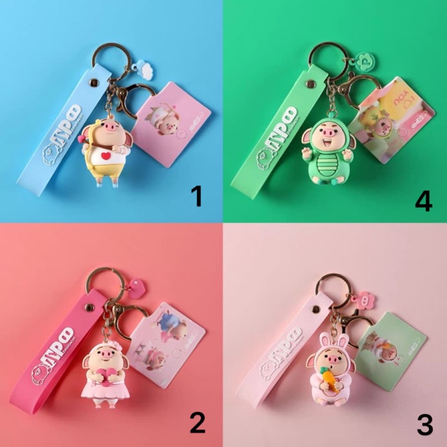 Móc Khóa Heo Tiktok hoạt hìnhvsiêu dễ thương