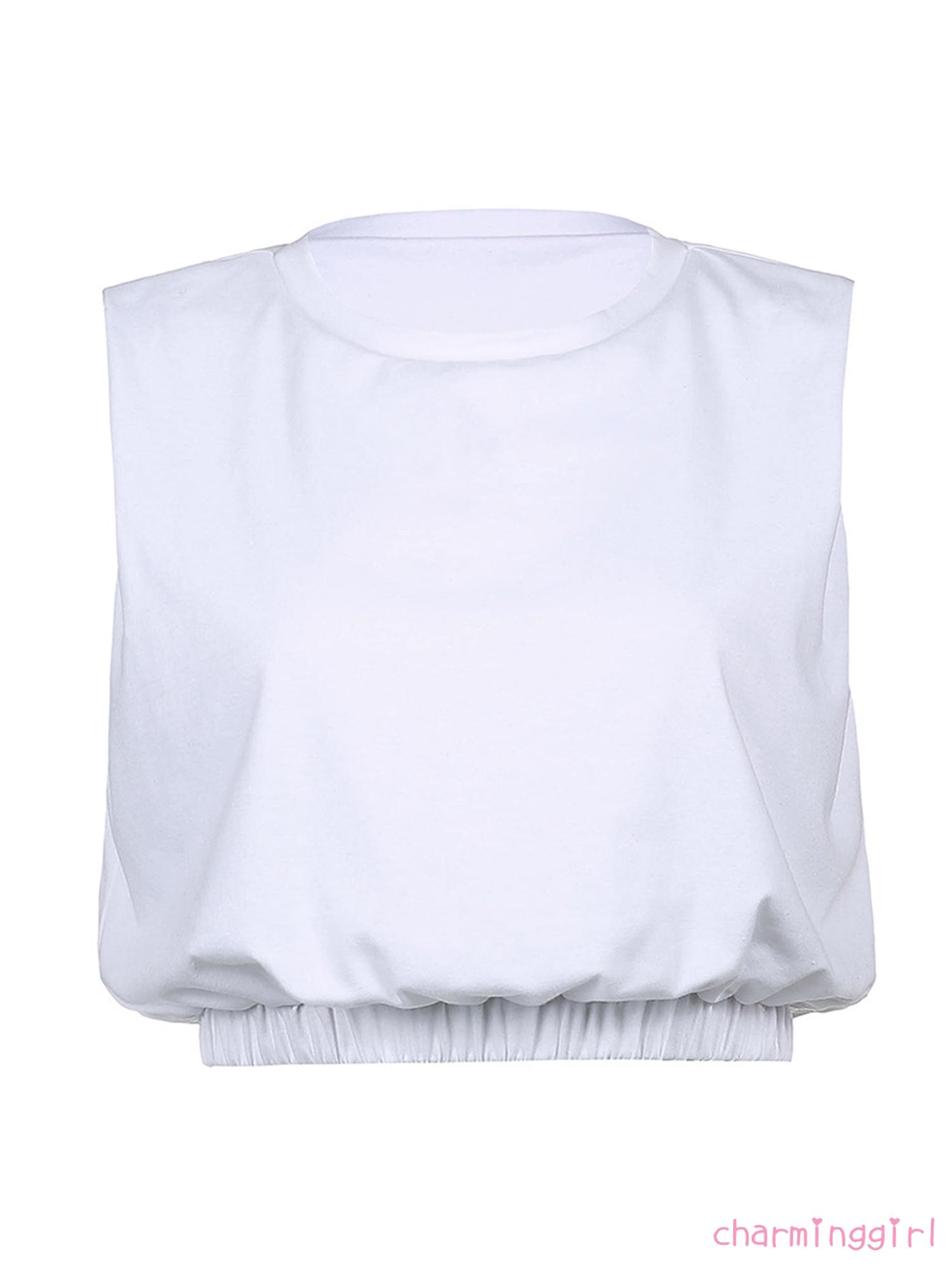 Áo Nữ Không Tay Cổ Tròn Màu Trơn Thời Trang | BigBuy360 - bigbuy360.vn