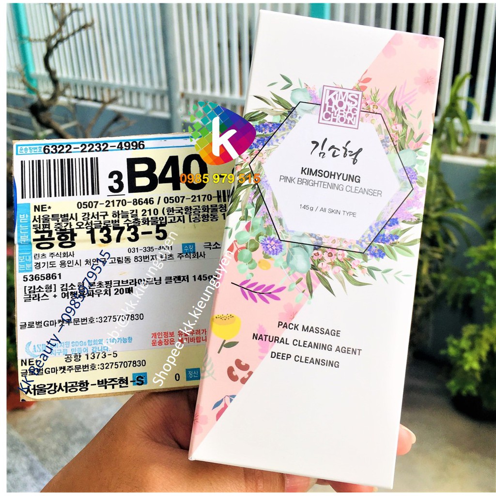 Sữa rửa mặt Bác sĩ Kim KimsohyungFull Boncho Pink Brightening Cleanser