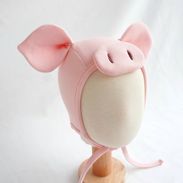 Mũ Tai Heo Siêu Dễ Thương Bảo Vệ Tai Cho Bé Sơ Sinh