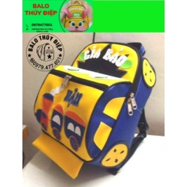 Balo Hình Oto Thêu Tên Bé Theo Yêu Cầu
