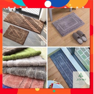 Thảm chân, thảm lau chân, thảm decor sợi bông cotton 100% siêu mềm mại-3 kích thước 40x60/50x80/40x120cm