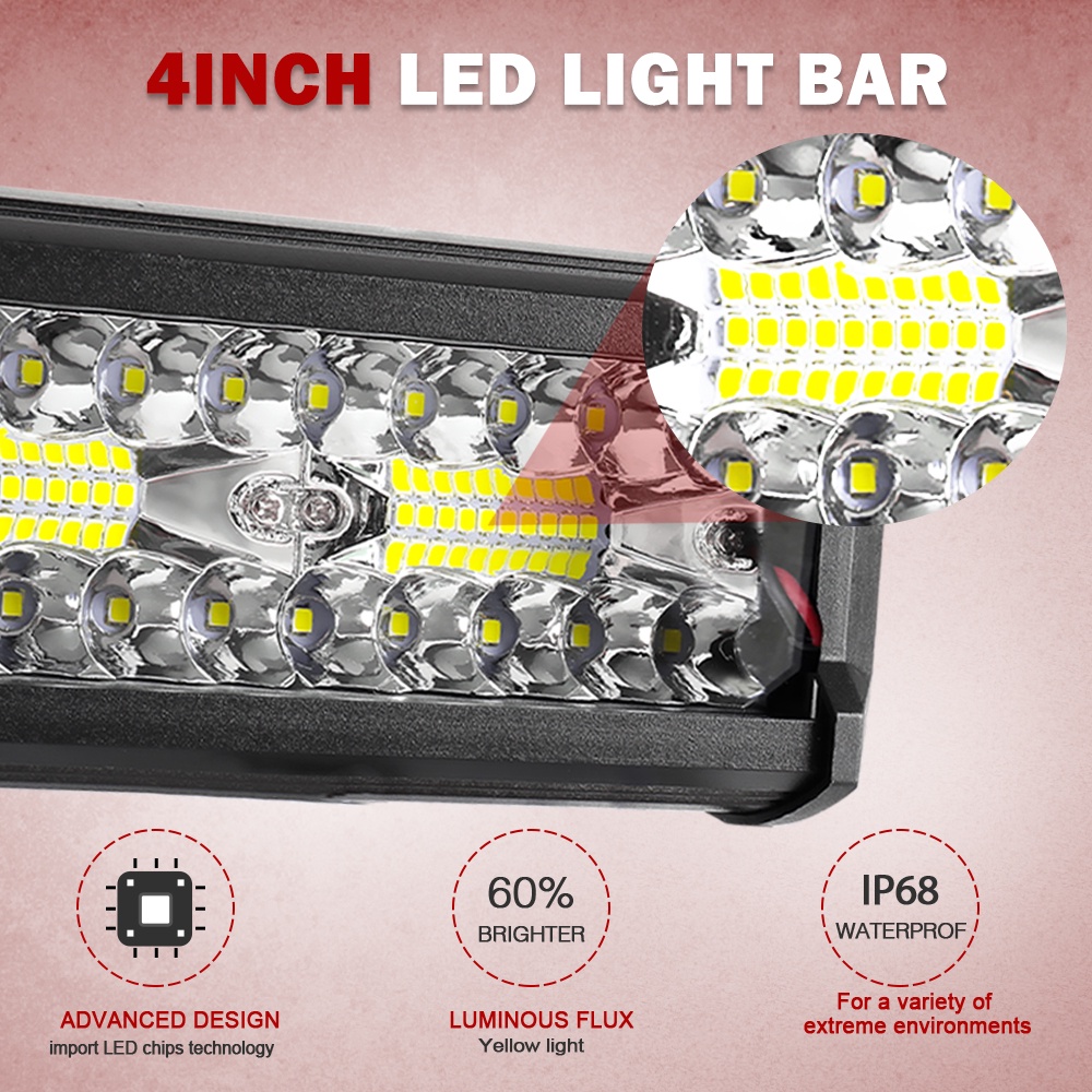 Đèn LED Trợ Sáng 120W 7inch Dành Cho Ô Tô / Xe Tải