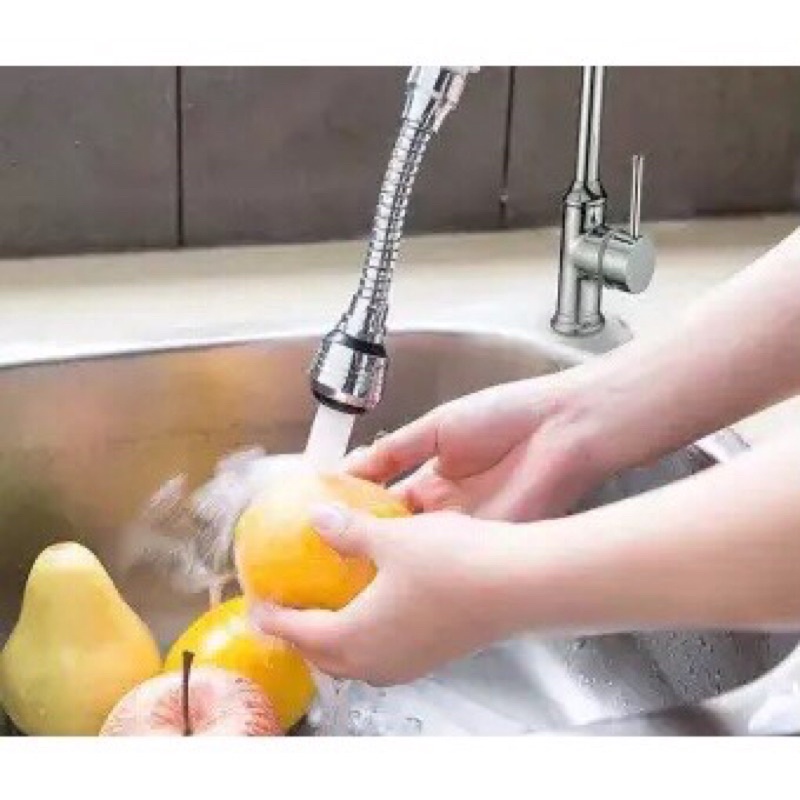 Đầu nối vòi nước chậu rửa chén bát tăng áp xoay 360 độ