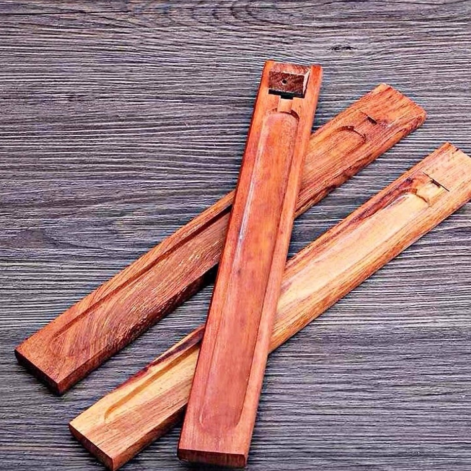 Khay Cắm Nhang Trầm Hương Không Tăm Làm Từ Gỗ Hương Đỏ
