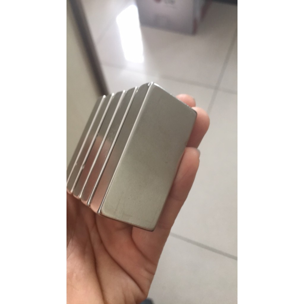 Nam châm viên đất hiếm 50x25x10mm - N35 Lực mạnh