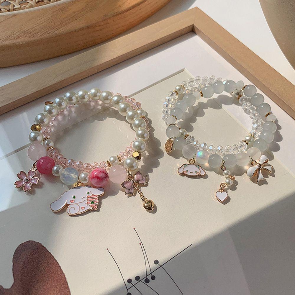 Vòng Cổ Nữ Cần Thiết Dành Cho Phụ Nữ|Vòng Tay Hạt Tròn Màu Trơn Đính Nơ Hoa Tùy Chỉnh Độc Đáo Thời Trang Cho Bạn Bè