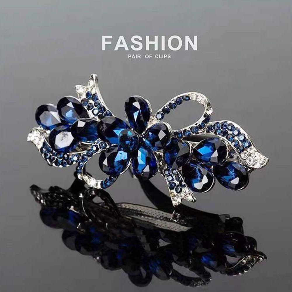 Kẹp Tóc Càng Cua Bằng Hợp Kim Hình Hoa Phong Cách Hàn Quốc Retro Dễ Phối Đồ Dành Cho Nữ