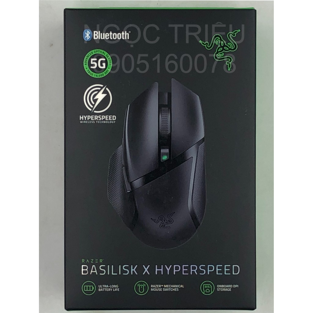 SIÊU SALE CHUỘT GAMING RAZER BASILISK X HYPERSPEED 5G 16000DPI NEW SEAL