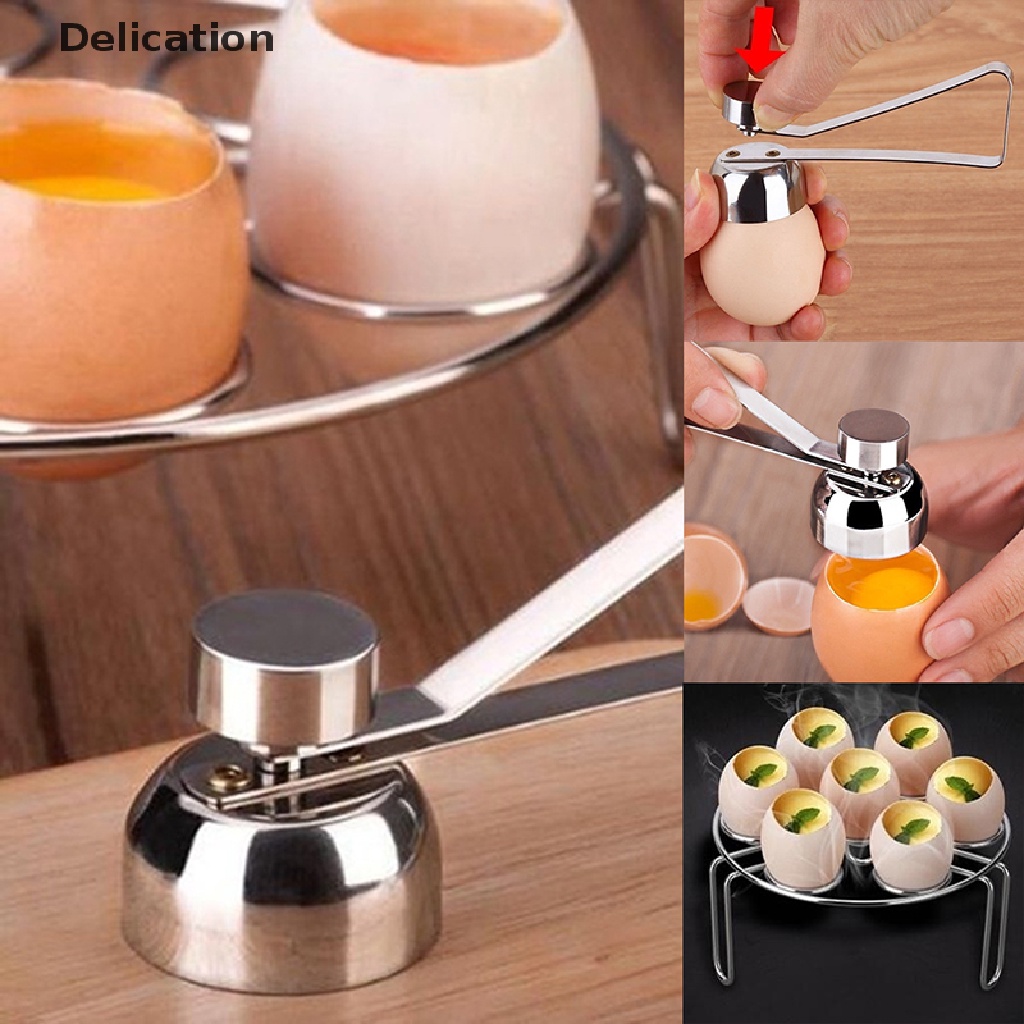 Dụng Cụ Cắt Vỏ Trứng Cầm Tay Bằng Thép Không Gỉ