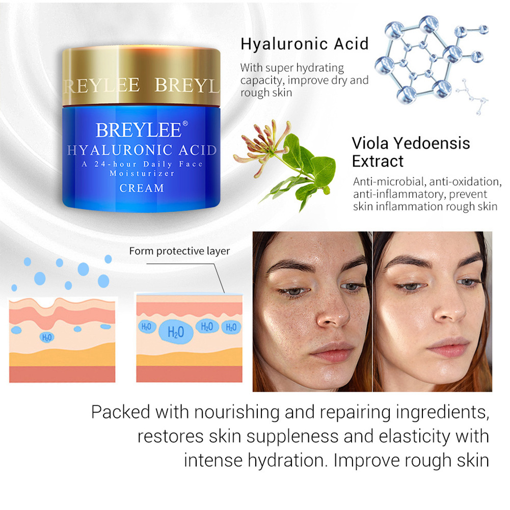 VN Breylee Retionol Hyaluronic Acid Eye Cream Vitamin C Whitening Facial Cream Repair Anti Wrinkle Moisturizing