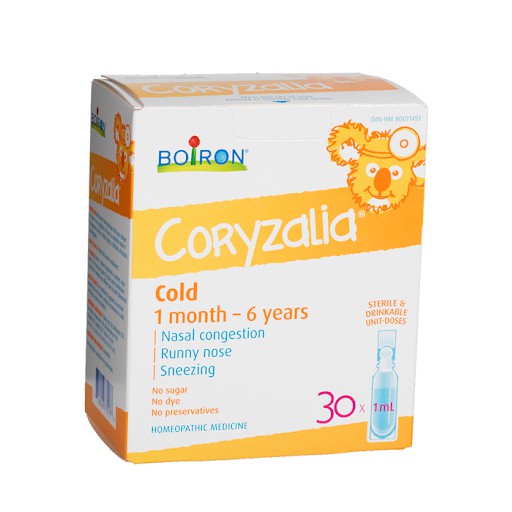 Muối uống vi lượng Coryzalia Boiron Canada hộp 30 tép
