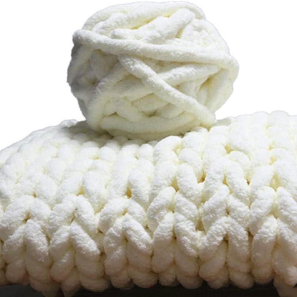 Cuộn Len Đan Sợi Chenille Mềm Nhiều Màu Sắc DIY