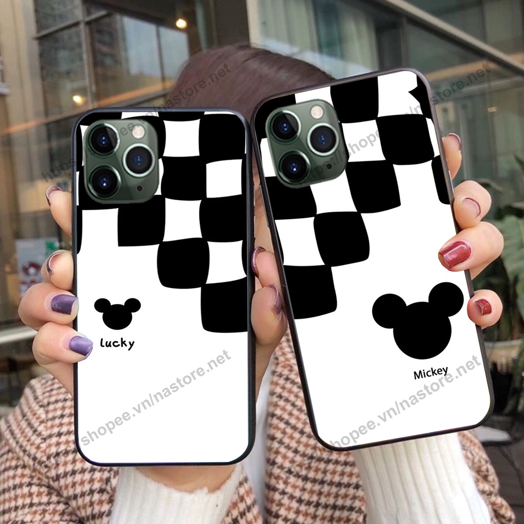 Ốp lưng Iphone 12 -IPHONE 12 PRO-IPHONE 12 MINI-IPHONE 12 PRO MAX trái tim caro, mikey beabrick cute