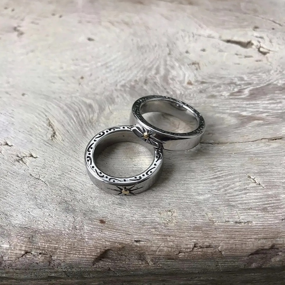 Nhẫn thời trang hợp kim nam nữ mặt trời Libery - Mẫu N023