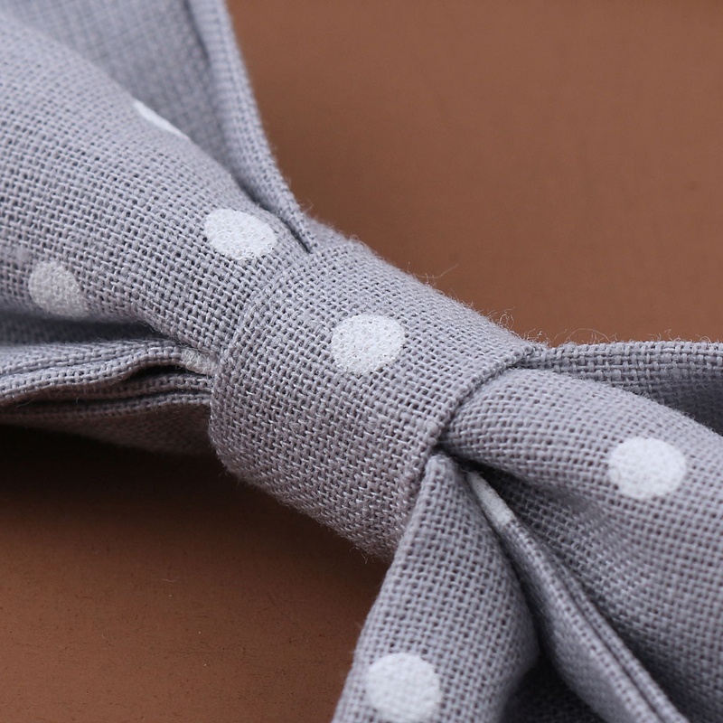 Băng Đô Thắt Nơ Bằng Vải Cotton Mềm Co Giãn Cho Bé Gái