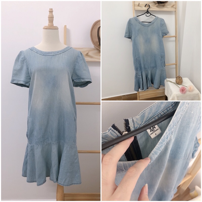 Đầm bò đầm jean denim dưới 60 kg