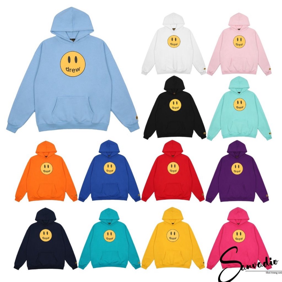 [FREE SHIP] Áo nỉ hoodie drew nam nữ form rộng unisex phong cách hàn quốc | BigBuy360 - bigbuy360.vn