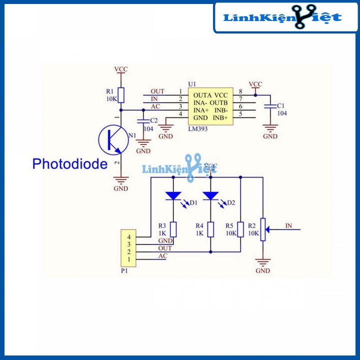 Module Cảm Biến Ánh Sáng Photodiode