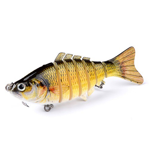 1 Mồi Câu Cá Giả 7 Đoạn Cứng 10cm 15.5g Thiết Kế Sinh Động