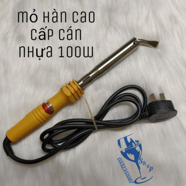 Mỏ hàn cán nhựa cao cấp đầu cong