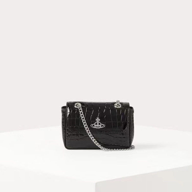 ✔■♟Túi Vuông Nhỏ Vivienne Họa Tiết Da Cá Sấu 2022 Đựng Điện Thoại Phong Cách Nhật Bản