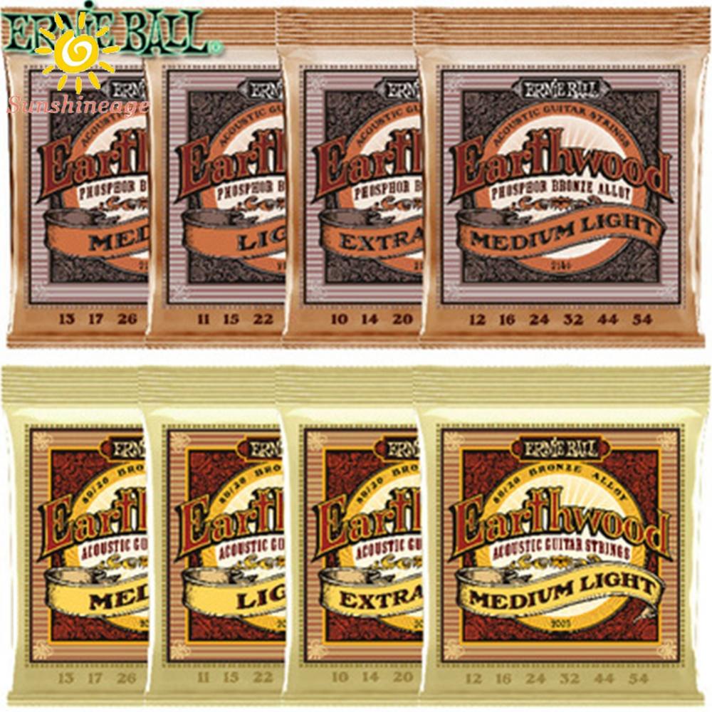 SUNAGE- ~Copper  Zinc Ernie Ball Earthwood Acoustic Guitar Strings  Extra Light Medium Light 1152 WspJUb【SUNAGE-HOT Fashion】