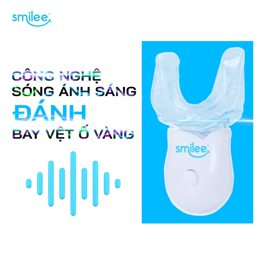 Khuôn dẻo máy tẩy trắng răng Smilee tại nhà, làm trắng răng nhanh không ê buốt, an toàn cho sức khoẻ