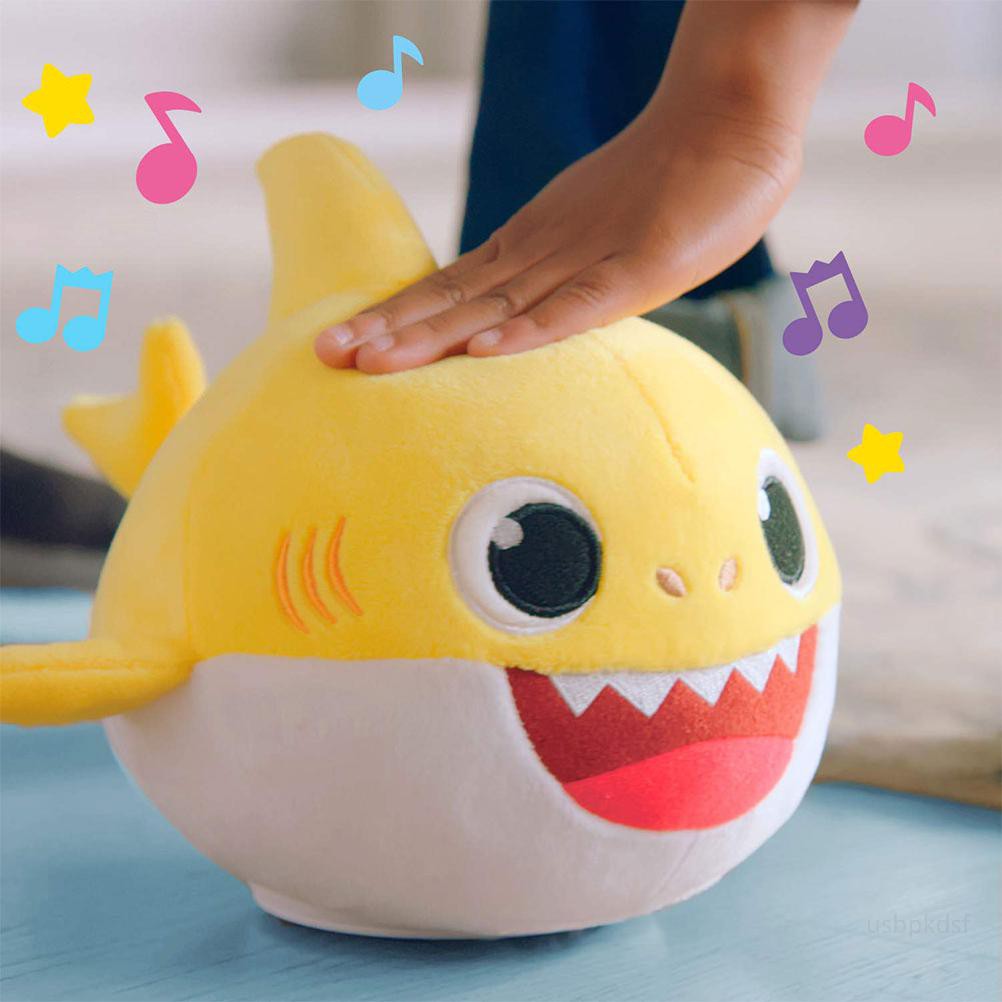 Gấu bông cá mập baby shark xoay theo nhạc