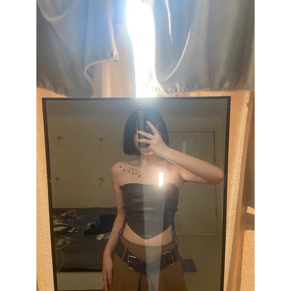 ÁO DA CÚP NGỰC ĐAN DÂY SEXY ULZZANG