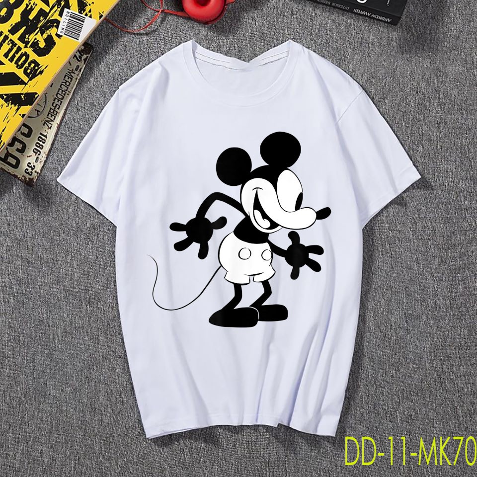Áo Thun Chuột Mickey ( Có Size Trẻ Em ) Disney Surprised Mickey Mouse