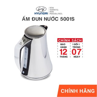 Ấm siêu tốc, ấm đun nước hyundai hde 5001s 1.7l, bảo hành 12 tháng